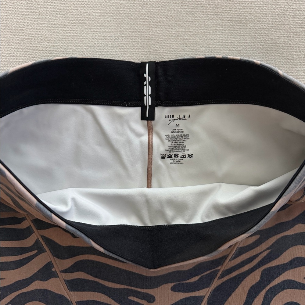 Adam Selman sport French cut zebra biker shorts size M - Picture 4 of 6